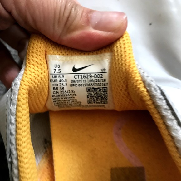 Nike Air Zoom Pulse Low Mens Nursing Comfort Shoes Gray CT1629-002 size 7.5 - Picture 8 of 8